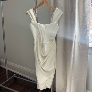 House of CB corset dress white